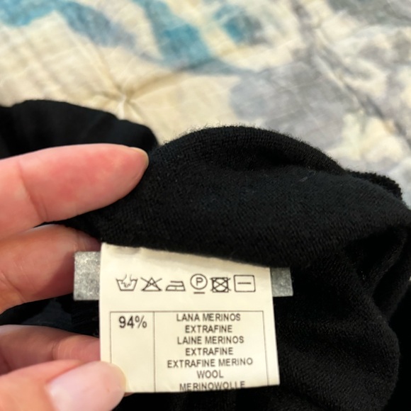 Italian brand - TEODORI - extra fine merino wool blend sleeveless turtleneck - Picture 9 of 10